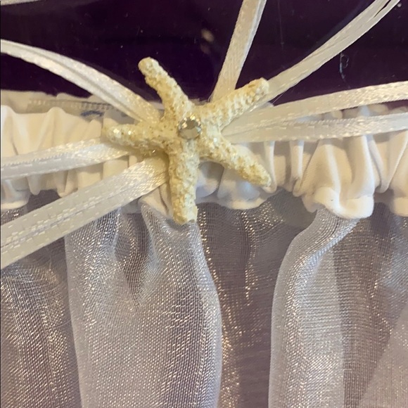 NIB Swarovski Crystal & Starfish Bridal Garter Set - Picture 2 of 6